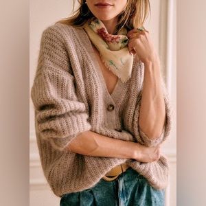 Sezane Achille sweater light brown